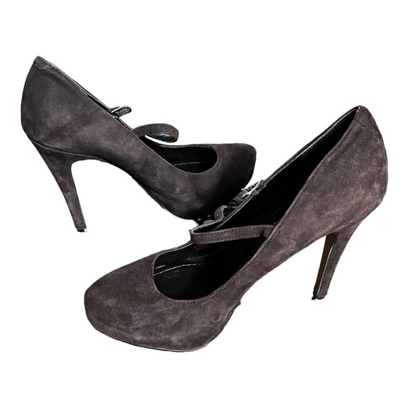 BCBG Paulie Suede heels brown size 7.5 - Picture 14 of 15